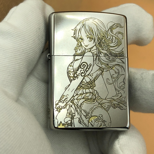 Genuine Zippo Nami – 3-Sided Deep Engraved One Piece Lighter