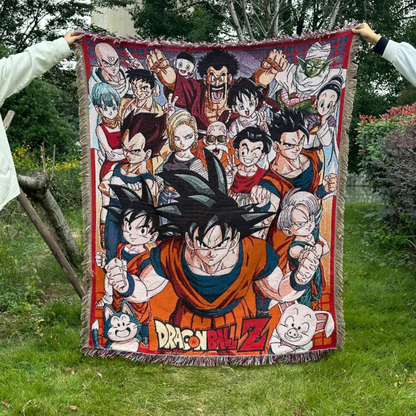 D.r.a.g.o.n B.a.l.l Woven Blanket – Cozy Sofa or Bed Cover
