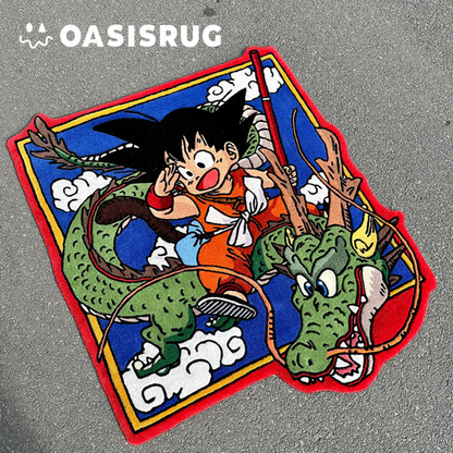 Pre Sale / Made to order Handmade Rug – G.o.k.u & S.h.e.n.r.o.n Tufted Carpet Decor