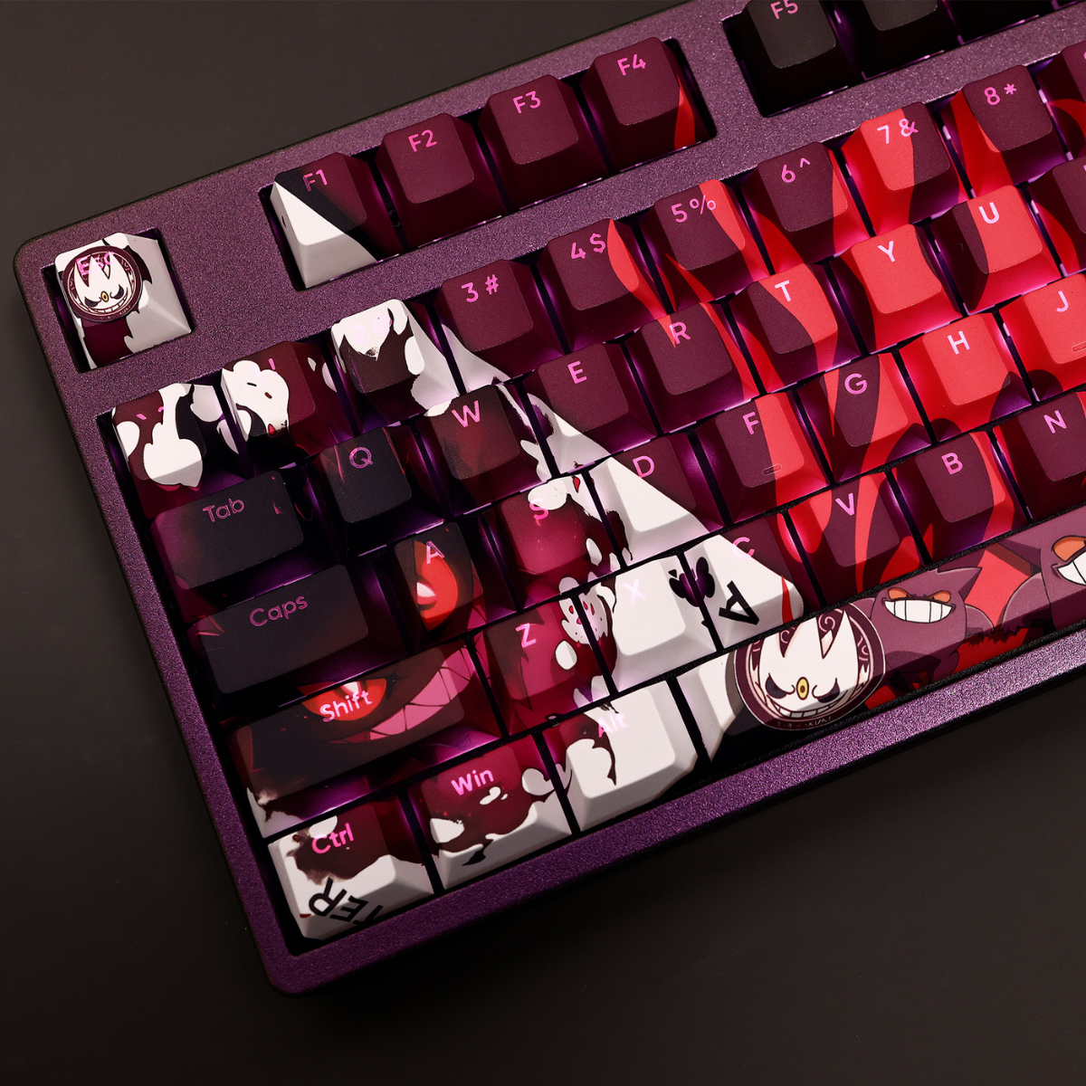 G.e.n.g.a.r P.o.ké.m.on Keycap Set – Anime Keycaps for Mechanical Keyboards
