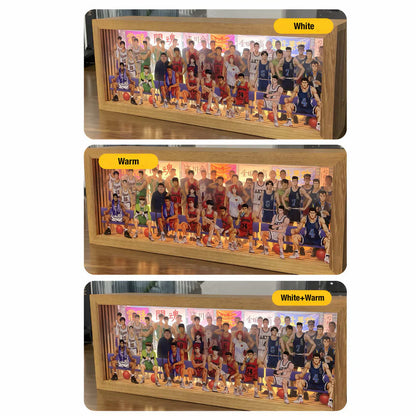 Gaminin™ GlowBox | 3D Anime LED Night Light with Acrylic Art & Wooden Base