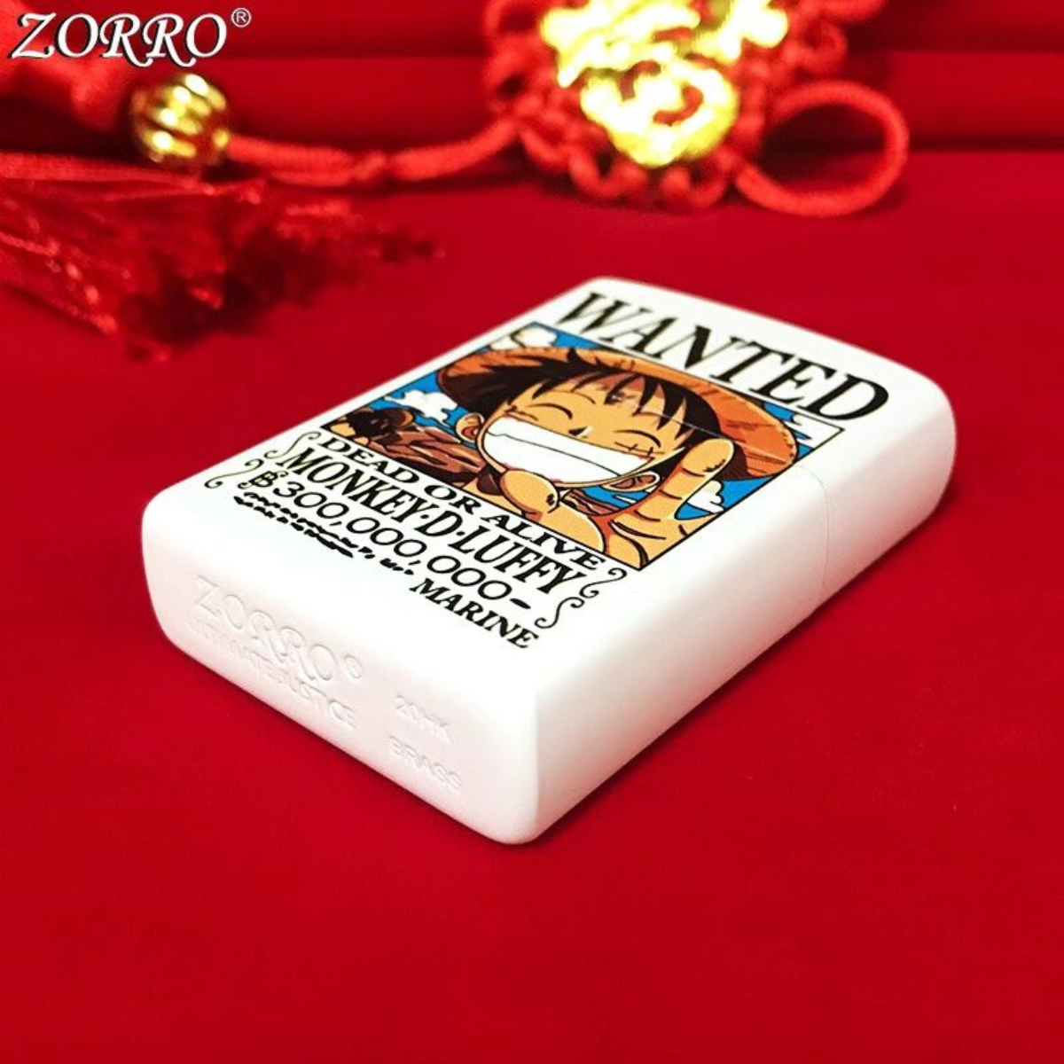 Zorro On.e Pi.e.ce Lu.ffy Pure Copper Kerosene Lighter – 3D Painted