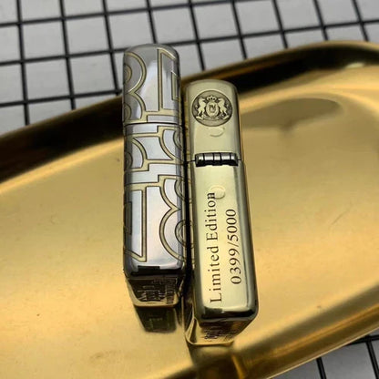 Zippo Marlboro Armor Copper Deep Engraved Gold/Silver Limited Edition