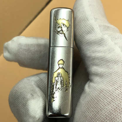 Zippo Classic Street Chrome Solo Leveling Lighter – Sung Jin-Woo & Igris Deep Engraved