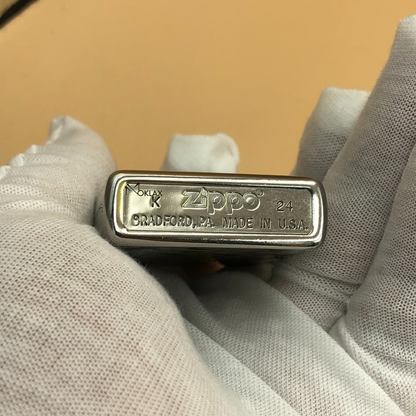 Zippo Lighter R. Zoro Evolution – Deep 3-Sided Engraving, One Piece Street Chrome Design